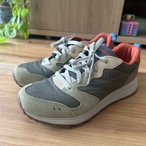 Merrell Women’s Olive and Coral Sneakers